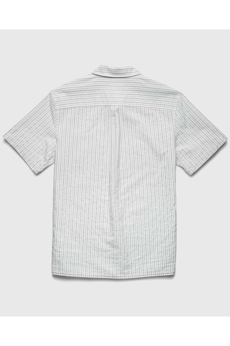 Wholesale,Surfside Supply, Surfside Supply White with Navy Crinkle Stripe Shirt, White, Small-41-TagSMedium-43-TagMLarge-45-TagLExtra Large-47-TagXL