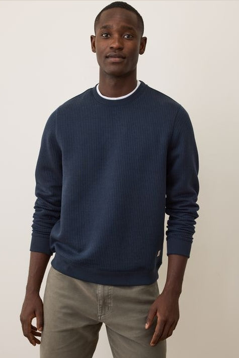 Wholesale,Marine Layer, Marine Layer Navy Corbet Vertical Quilted Sweatshirt, Blue, Extra Extra Large-52-TagXXL