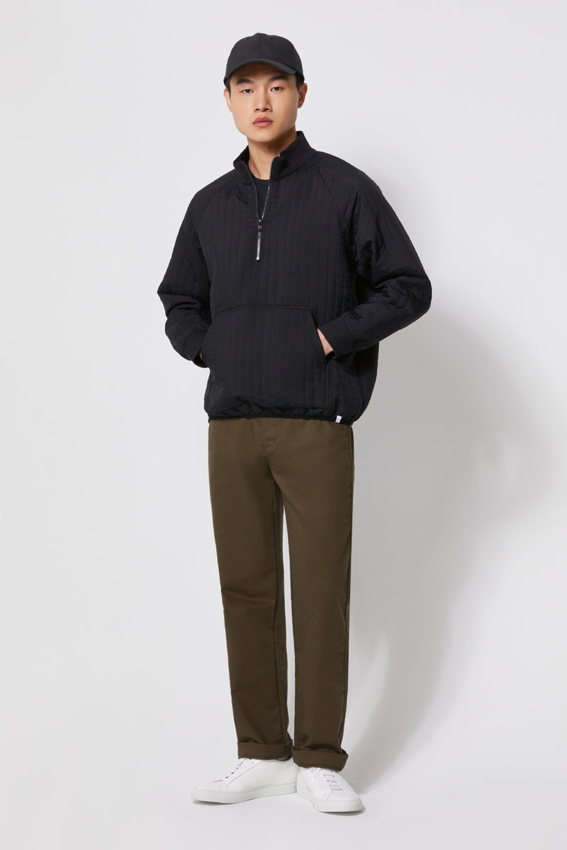 Direct From Brand,FYNE, FYNE Black Water-proof Liner Half-zip Jacket, Black, Large-46-TagLMedium-44-TagM