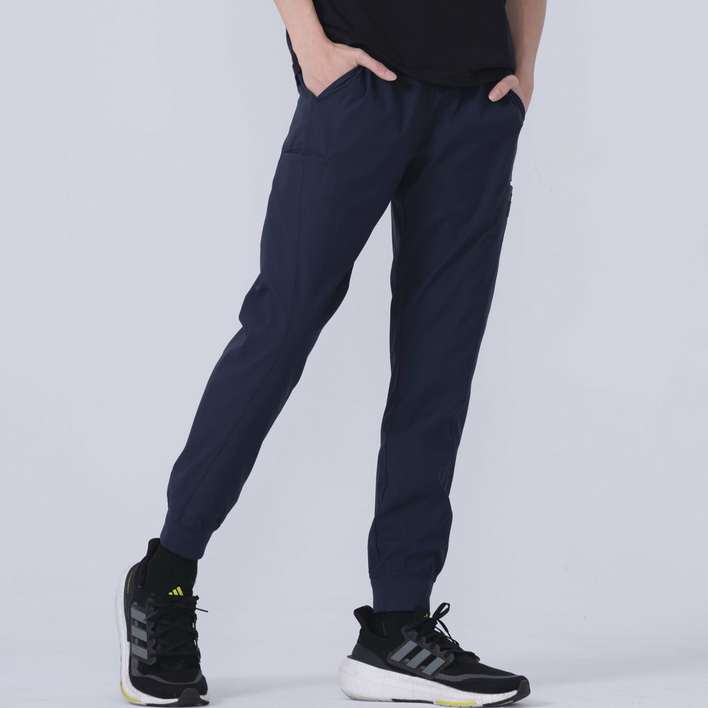 Direct From Brand,PROFI, PROFI Navy Blue Multi-Functional Sun protection and UV resistance Sporty Joggers, Blue, 33W-28L-TagL