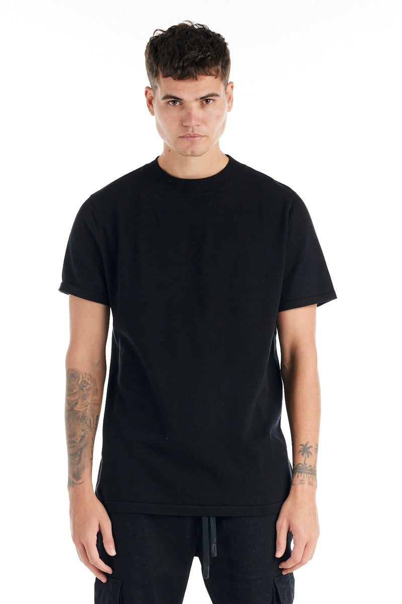Wholesale,Nana Judy, Nana Judy Black Luxe Soft Knit Tee, Black, Small-41-TagS