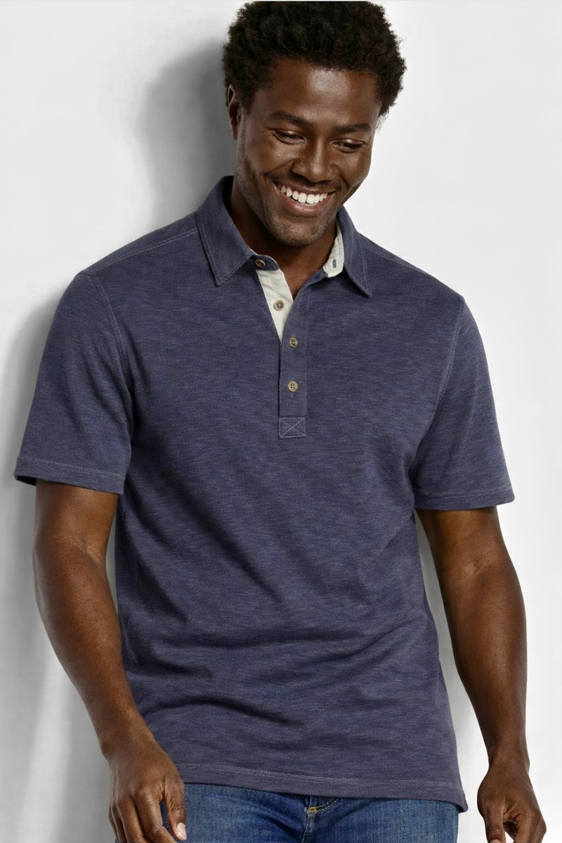 Wholesale,Nicoby Age of Wisdom, Nicoby Age of Wisdom Navy Slub Polynosic Polo, Blue, Large-44-TagLExtra Large-48-TagXLSmall-40-TagS