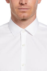 Perry Ellis White Stretch Anti-Microbial Long Sleeve Shirt