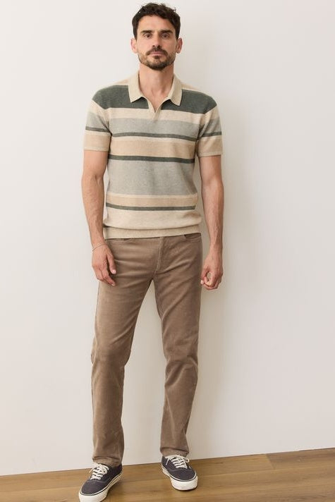 Wholesale,Marine Layer, Marine Layer Green Multi Stripe Sweater Polo, Green, Small-40-TagSMedium-42-TagMLarge-45-TagLExtra Large-48-TagXLExtra Extra Large-50-TagXXL