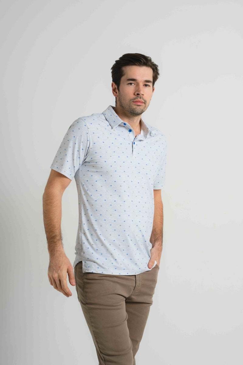 Wholesale,American Heritage, American Heritage Blue Burst Print Performance Polo, Blue, Small-40-TagSMedium-42-TagMLarge-45-TagLExtra Large-48-TagXLExtra Extra Large-52-TagXXL