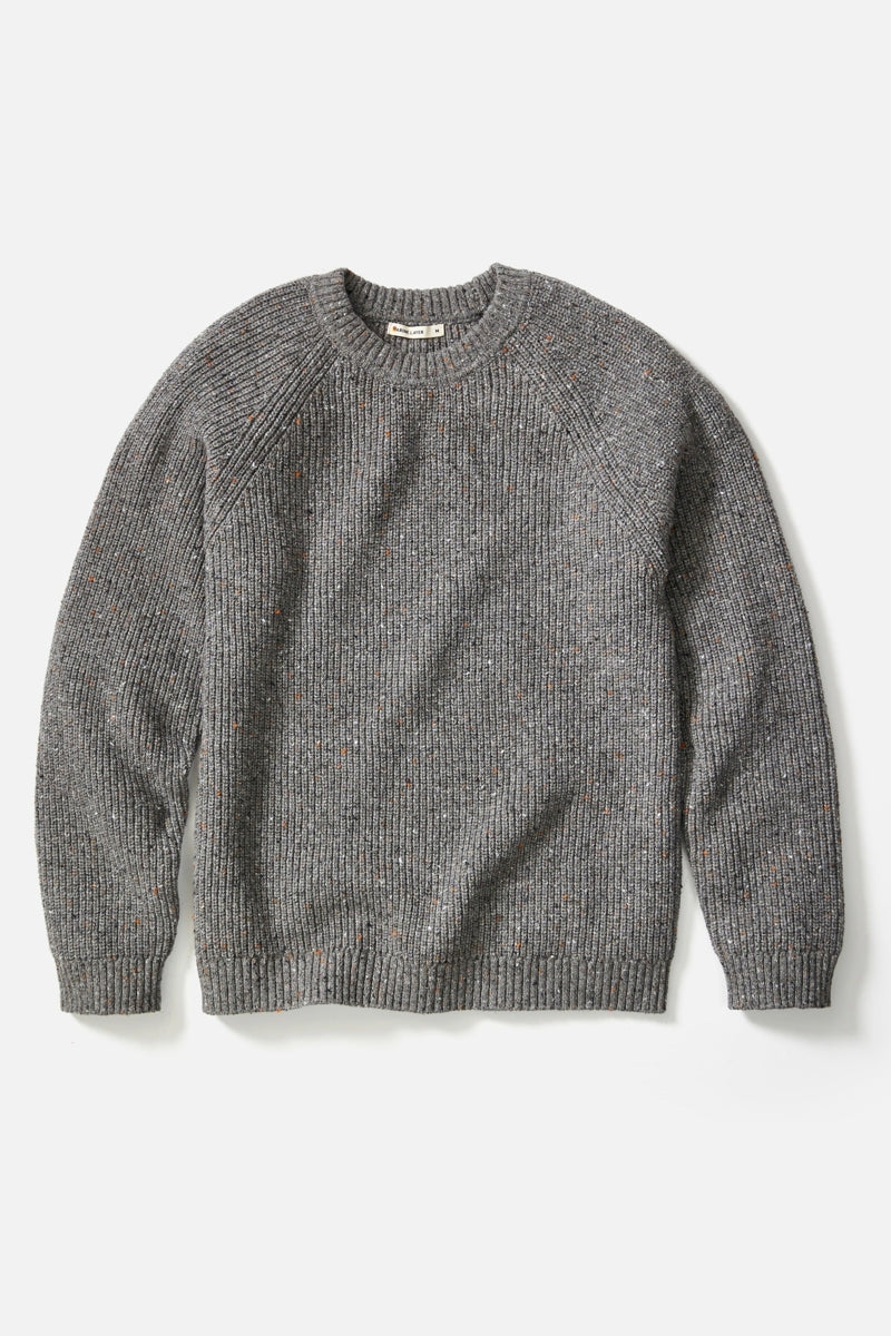 Wholesale,Marine Layer, Marine Layer Grey Textured Merino Wool Blend Sweater, Grey, Large-46-TagL