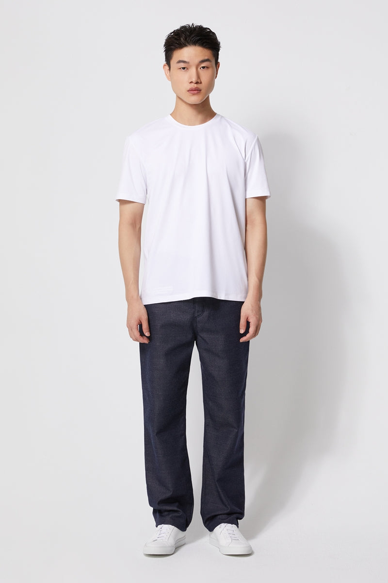 Direct From Brand,FYNE, FYNE Navy Temperature Control Denim Pants, Blue, 34W-30L-TagL