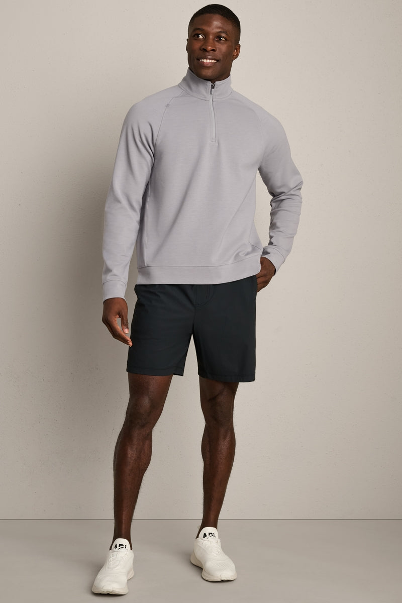 Wholesale,Rhone, Rhone Steel Grey 1/4 Zip Raglan Shoulder Pullover, Grey, Medium-44-TagM