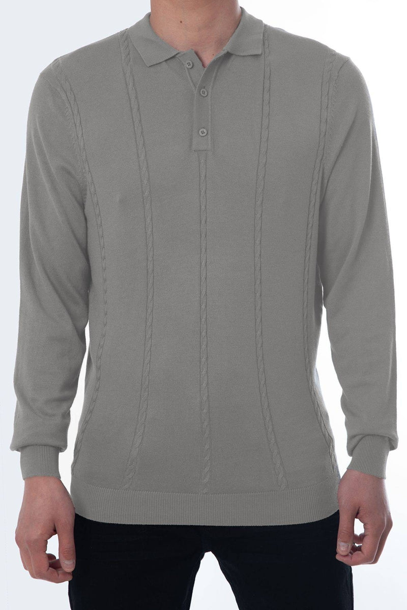 Other,Soulstar, Soulstar Dark Stone Knitted Polo, Grey, Small-36-TagSMedium-38-TagMLarge-40-TagLExtra Large-42-TagXLExtra Extra Large-44-TagXXL