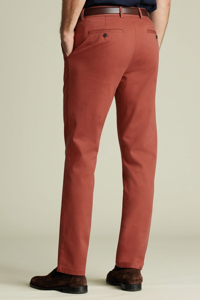 Wholesale,Charles Tyrwhitt, Charles Tyrwhitt Rust Slim Fit Chino Pant, Orange, 30W-30L-Tag30