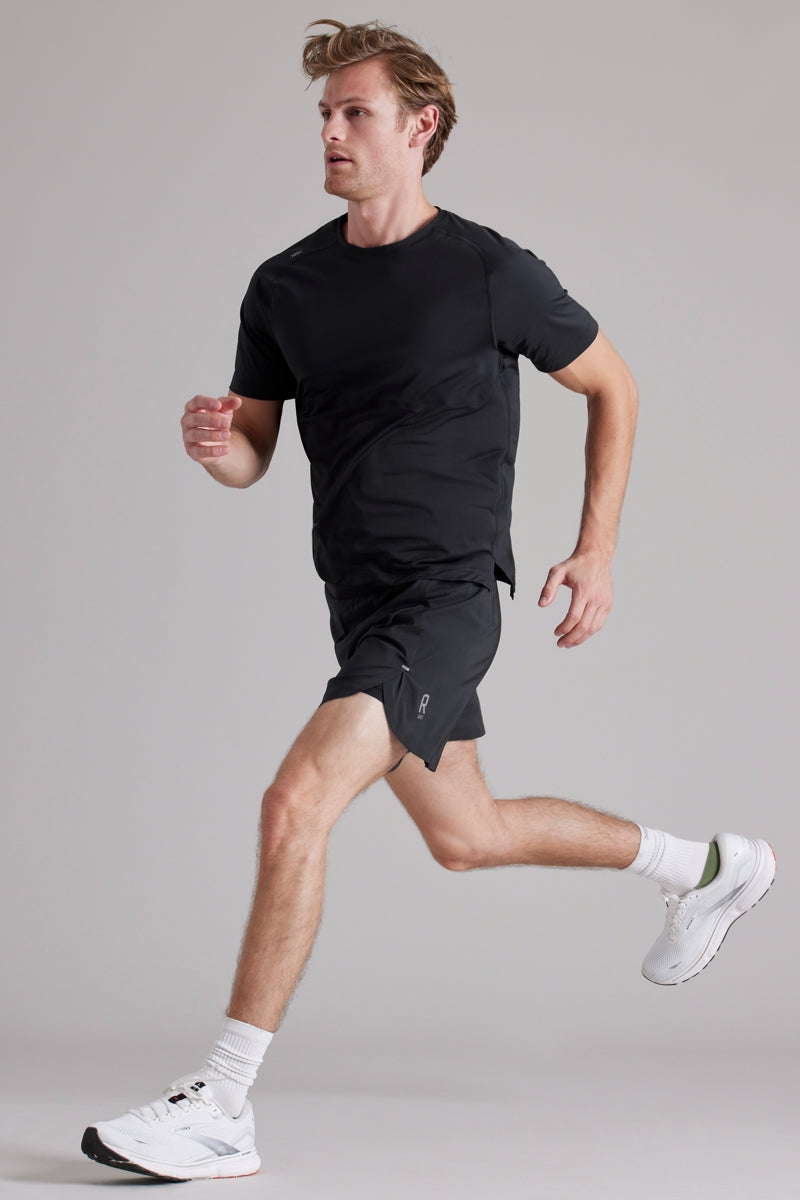 Wholesale,Rhone, Rhone Black UPF 50+ All-way Stretch Athletic T-Shirt, Black, Medium-41-TagM