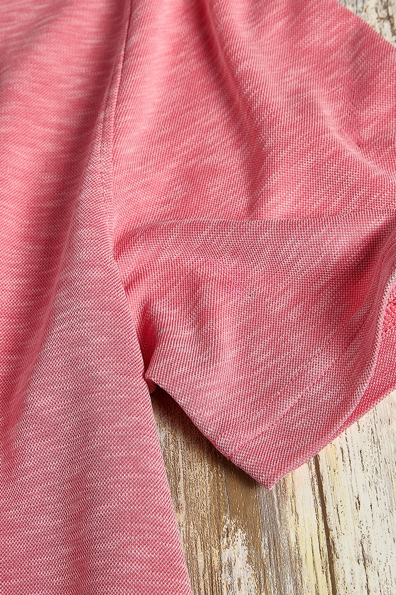 Wholesale,Nicoby Age of Wisdom, Nicoby Age of Wisdom Coral Slub Polynosic Polo, Pink, Small-41-TagSMedium-43-TagMLarge-45-TagLExtra Large-47-TagXLExtra Extra Large-50-TagXXL