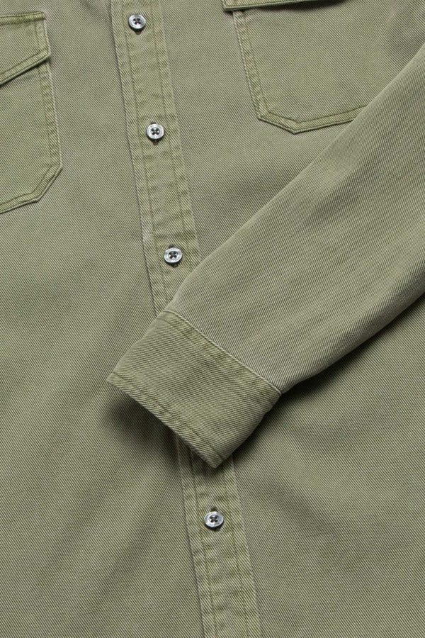 Wholesale,Surfside Supply, Surfside Supply Green Garment Dye Brushed Textured Overshirt, Green, Medium-42-TagM