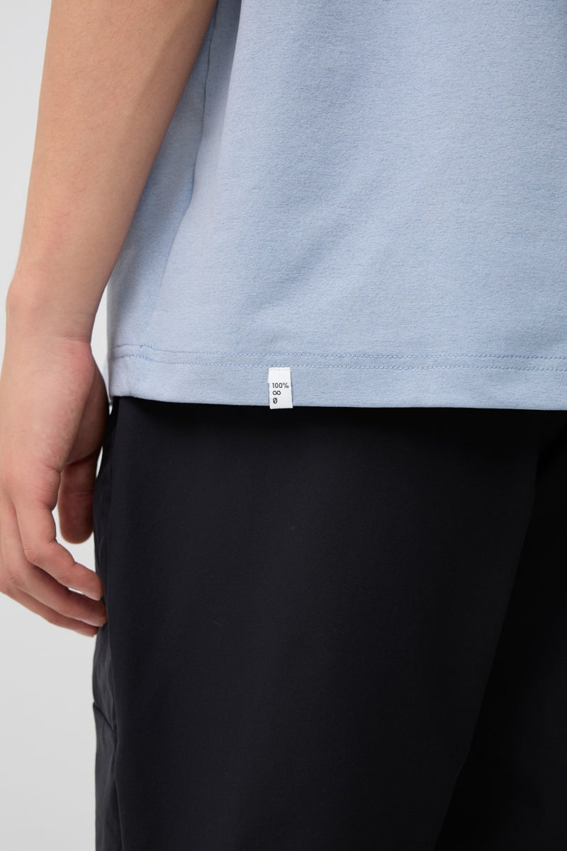 Direct From Brand,FYNE, FYNE Blue Moisture Absorption T-Shirt, Blue, Large-44-TagL