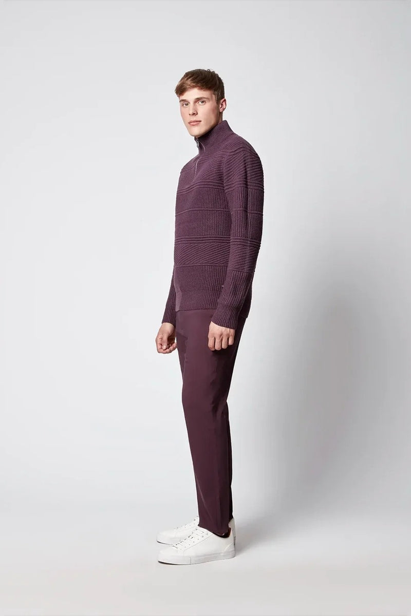 Wholesale,Projek Raw, Projek Raw Plum Classic Fit Stretch Chino, Purple, 36W-31L-Tag36