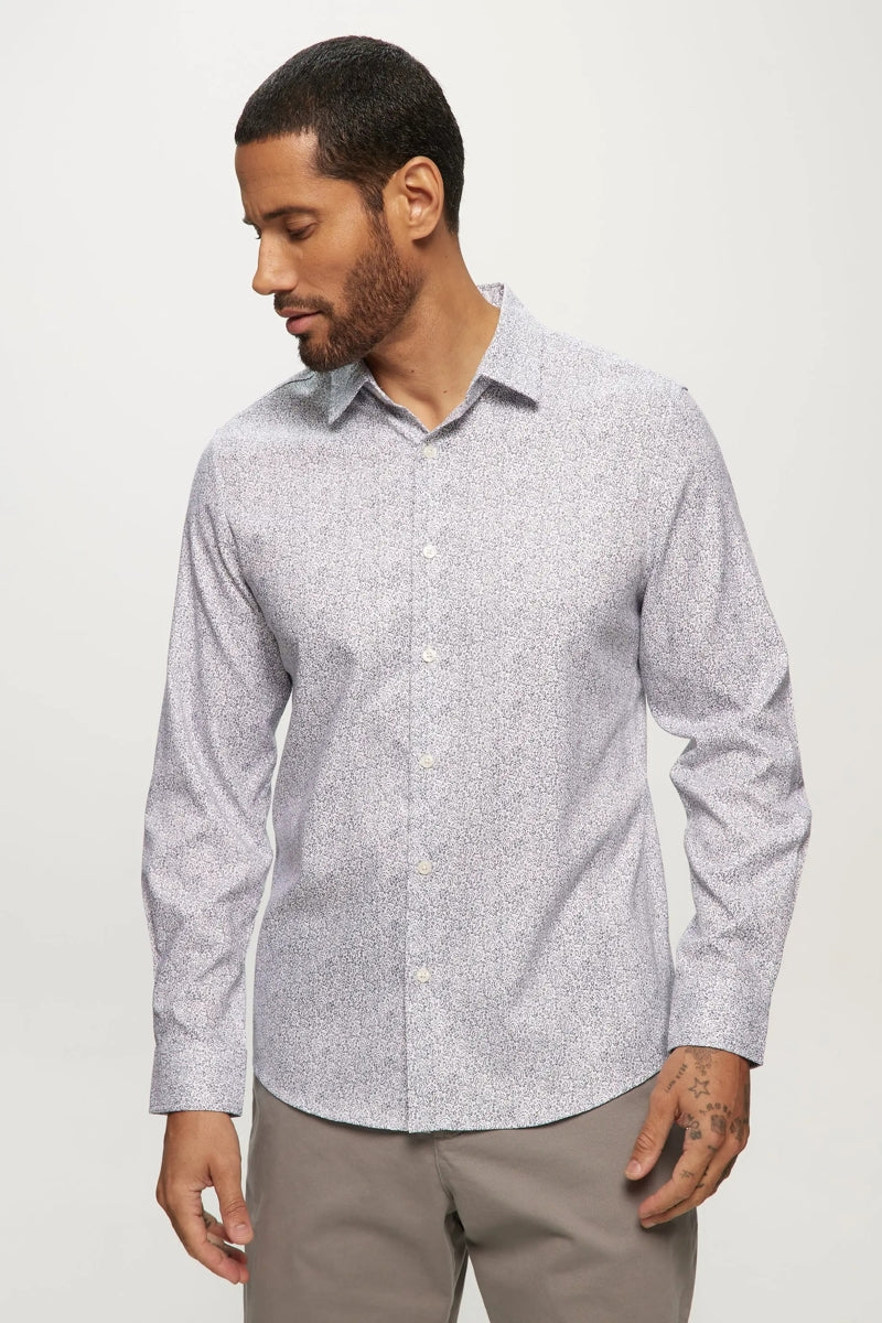 Faire,Julian & Mark, Julian & Mark White Ditsy Floral Stretch Shirt, White, Small-40-TagSLarge-44-TagLMedium-42-TagMExtra Large-48-TagXLExtra Extra Large-52-TagXXL