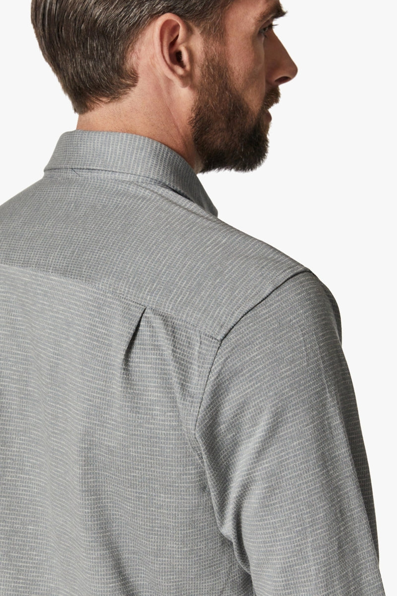 34 Heritage Grey Micro Pattern Textured Shirt