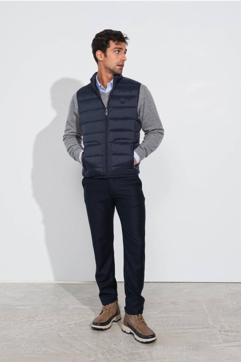 Faire,SMF, SMF Navy Padded Vest, Blue, Medium-43-TagL