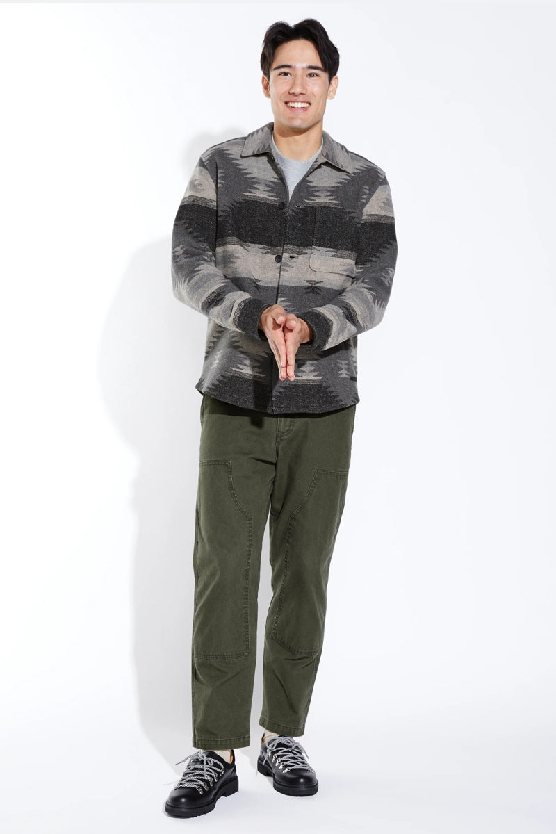 Wholesale,Civil Society, Civil Society Dark Grey Aztec Print Soft Knit Shacket, Grey, Medium-44-TagMLarge-46-TagLExtra Large-48-TagXL