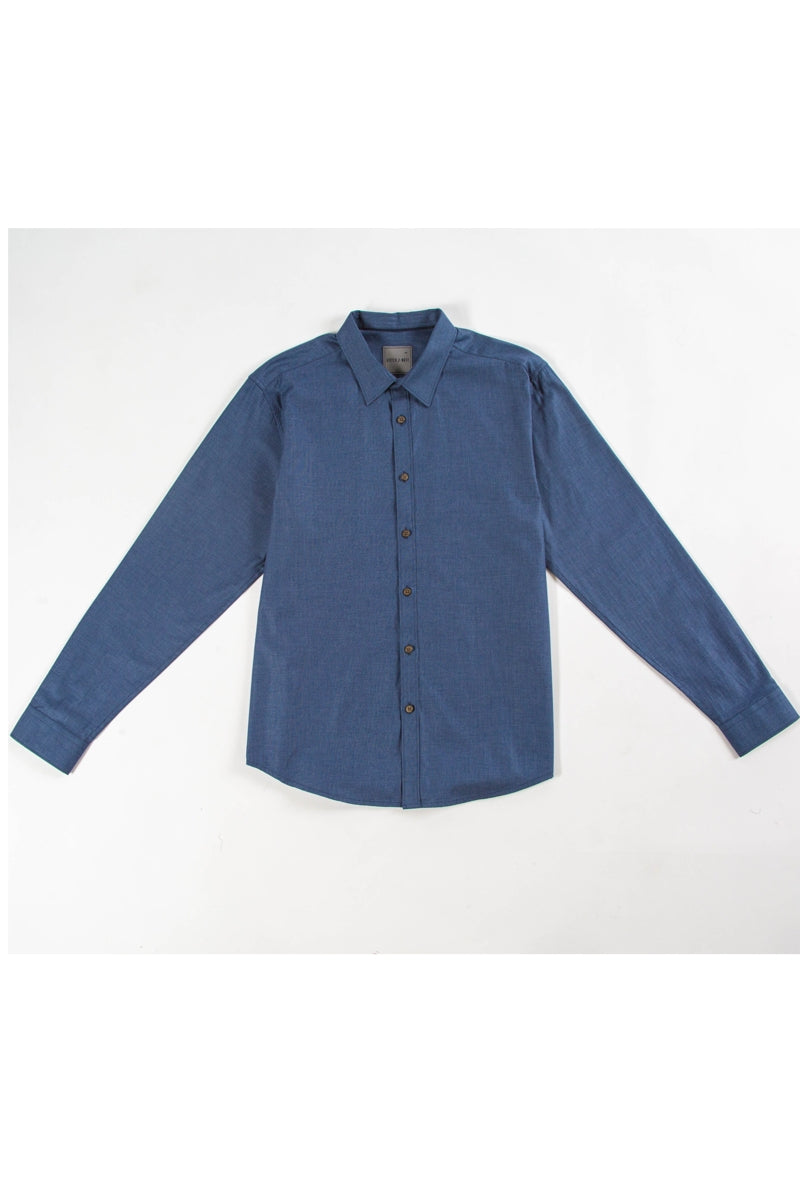 Wholesale,Stitch Note, Stitch Note Navy 100% Egyptian Cotton Shirt, Blue, Extra Large-48-TagXL