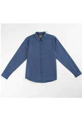 Stitch Note Navy 100% Egyptian Cotton Shirt