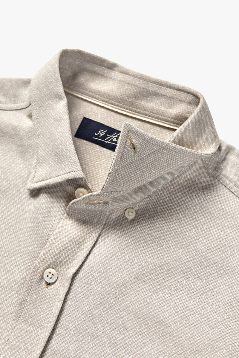 Wholesale,34 Heritage, 34 Heritage Taupe Star Print Jacquard Shirt, Tan, Small-42-TagSMedium-42-TagMMedium-45-TagMLarge-48-TagLExtra Large-50-TagXLExtra Extra Large-54-TagXXL