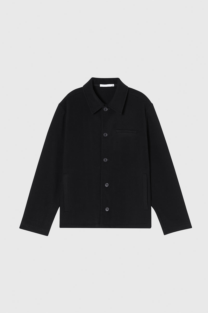 Direct From Brand,FYNE, FYNE Black Brushed Water-repellent Fleece Jacket, Black, Medium-44-TagM
