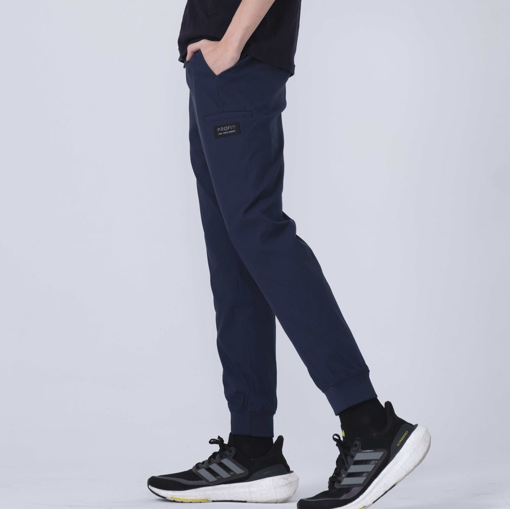 Direct From Brand,PROFI, PROFI Navy Blue Multi-Functional Sun protection and UV resistance Sporty Joggers, Blue, 33W-28L-TagL