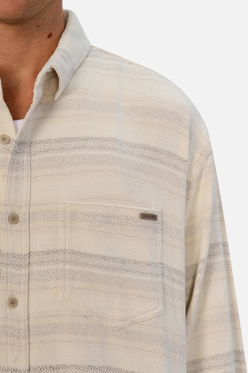 Wholesale,INDUSTRIE AUSTRALIA, INDUSTRIE AUSTRALIA Beige Combo Soft Overshirt, Cream, Extra Large-52-TagXL