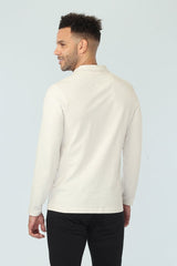 Vustra Off White  Organic Cotton Polo