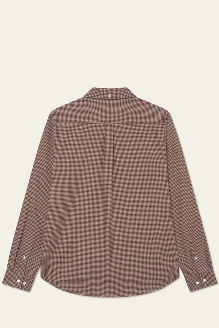 Wholesale,Les Deux, Les Deux Brown Check Brushed Flannel Shirt, Brown, Large-46-TagL