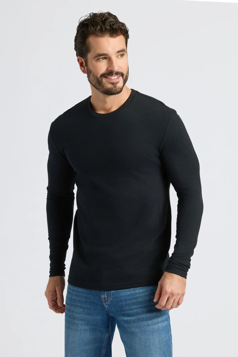 Faire,True Classic, True Classic Black Long Sleeve T-Shirt, Black, Medium-40-TagM