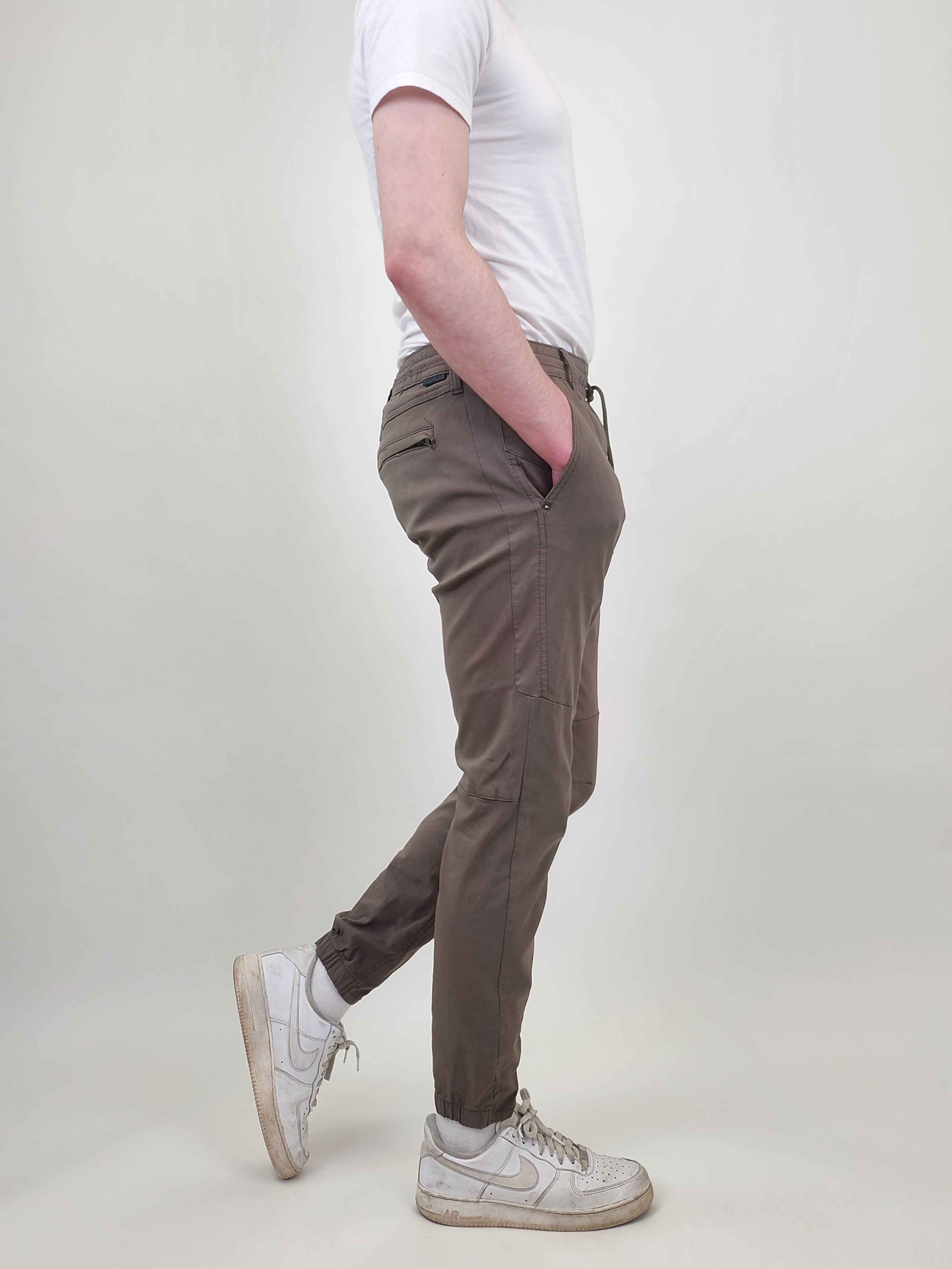 Wholesale,Projek Raw, Projek Raw Olive Drawstring Pull On Bungee Jogger, Green, 36W-31L-TagXL