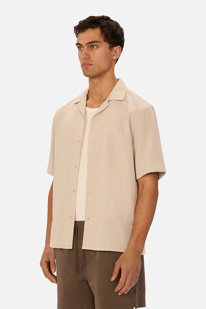 Wholesale,INDUSTRIE AUSTRALIA, INDUSTRIE AUSTRALIA Sand Textured Shirt, Grey, Extra Extra Large-52-TagXXL