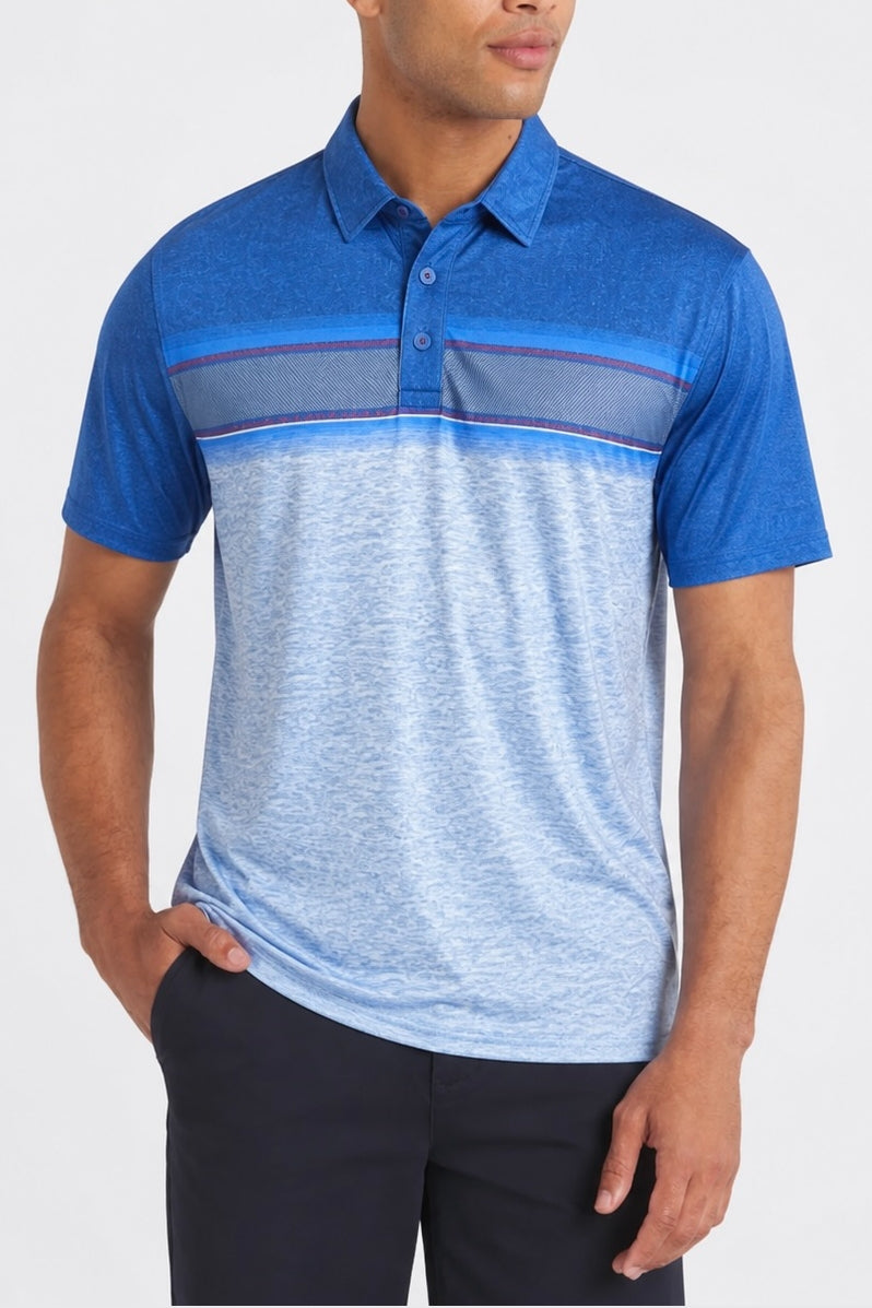 Wholesale,Flag & Anthem, Flag & Anthem Navy Lindale Chest Stripe Performance Polo, Blue, Small-40-TagSMedium-44-TagMLarge-46-TagLExtra Large-50-TagXLExtra Extra Large-54-TagXXL