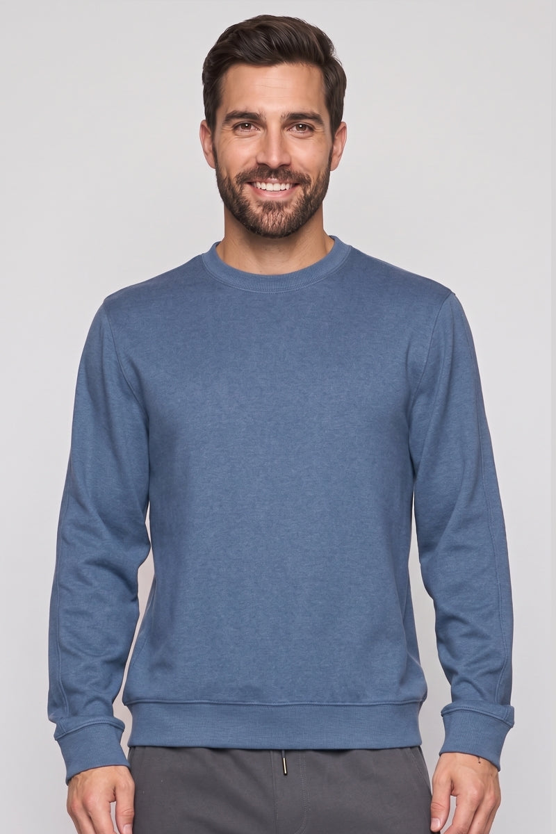 Wholesale,Fundamental Coast, Fundamental Coast Blue Soft Knit Sweatshirt, Blue, Medium-42-TagMLarge-45-TagL