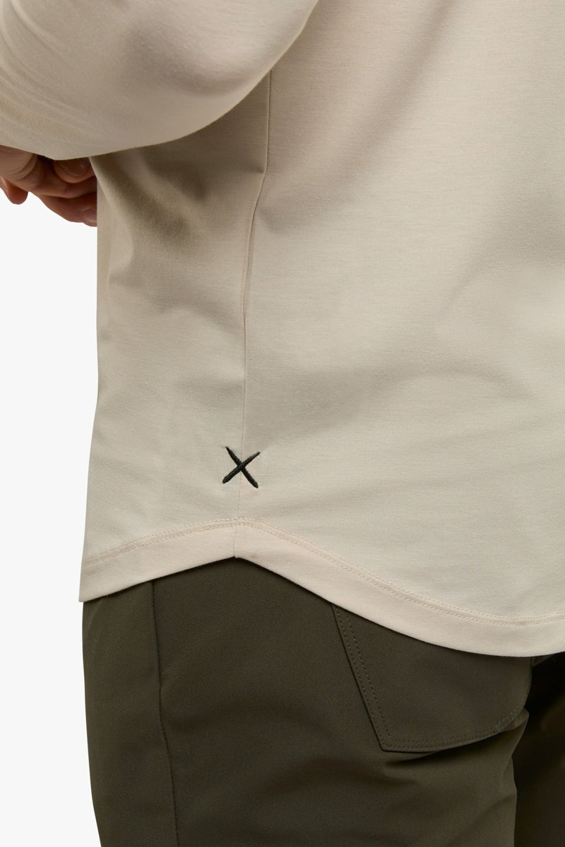 Wholesale,CUTS, CUTS Clay Curve-Hem Buttery Soft Tee, Tan, Medium-41-TagMLarge-43-TagLExtra Large-45-TagXLExtra Extra Large-47-TagXXL