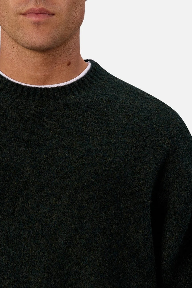 Wholesale,INDUSTRIE AUSTRALIA, INDUSTRIE AUSTRALIA Green Crewneck Sweater, Green, Large-50-TagL