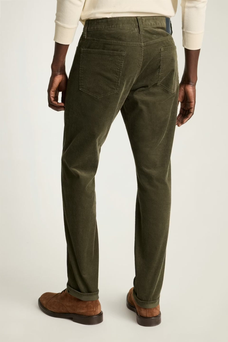 Wholesale,Bonobos, Bonobos Dark Olive Corduroy 5-Pocket Pants, Green, 34W-32L-Tag34