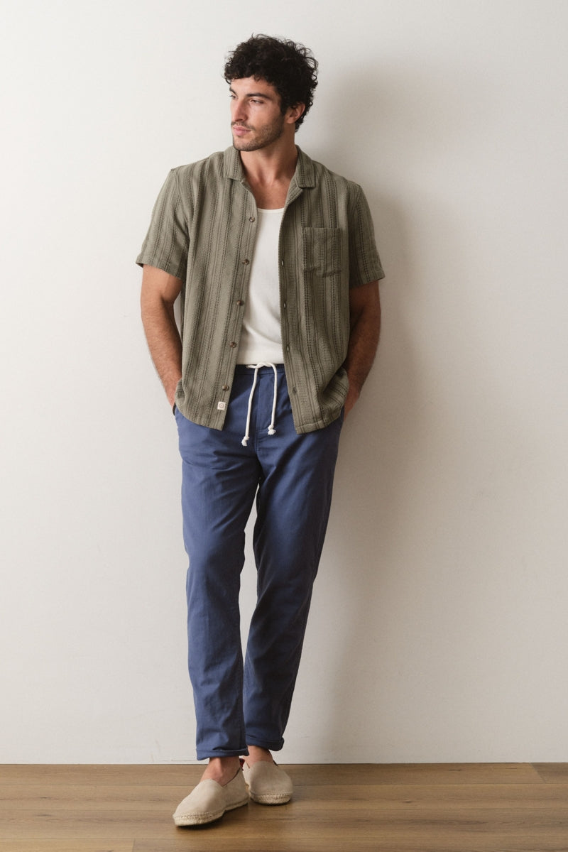Wholesale,Marine Layer, Marine Layer Olive Dobby Textured Resort Shirt, Green, Medium-44-TagMLarge-46-TagLExtra Large-50-TagXLExtra Extra Large-54-TagXXL