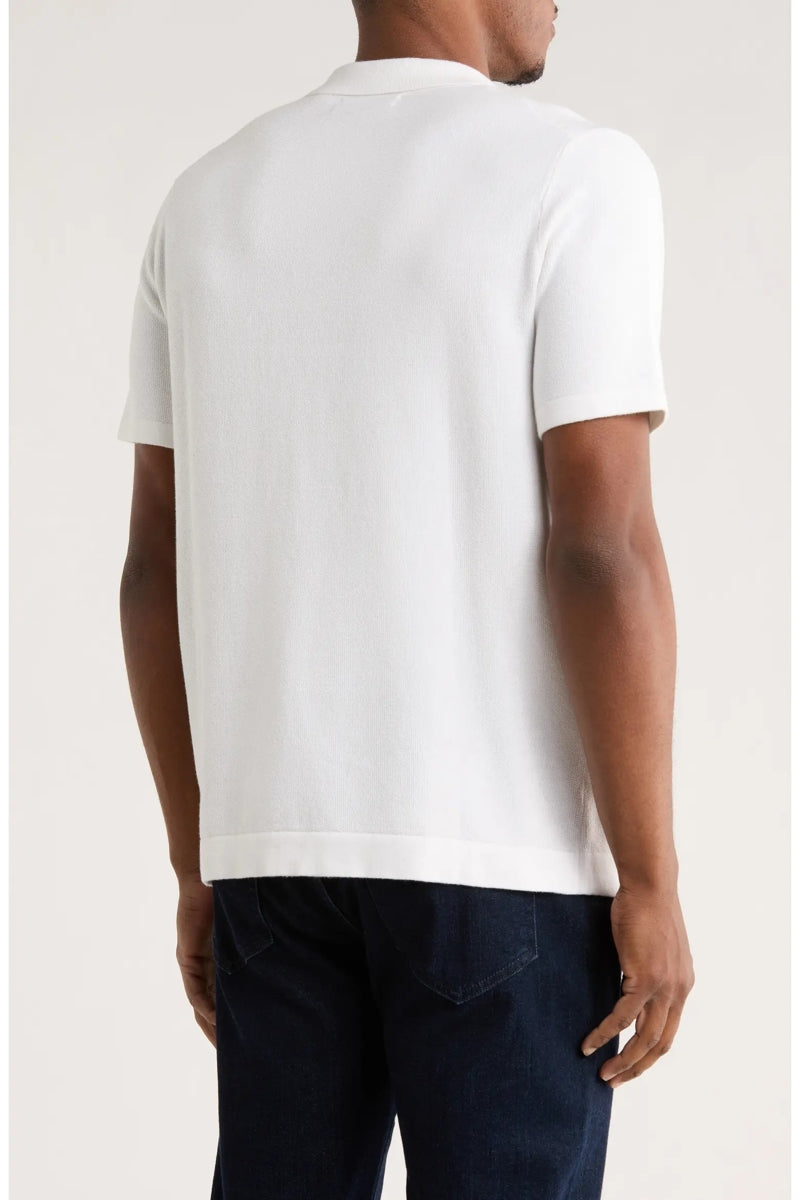 Wholesale,James Campbell, James Campbell White Textured Sweater Polo, White, Extra Extra Large-50-TagXXL