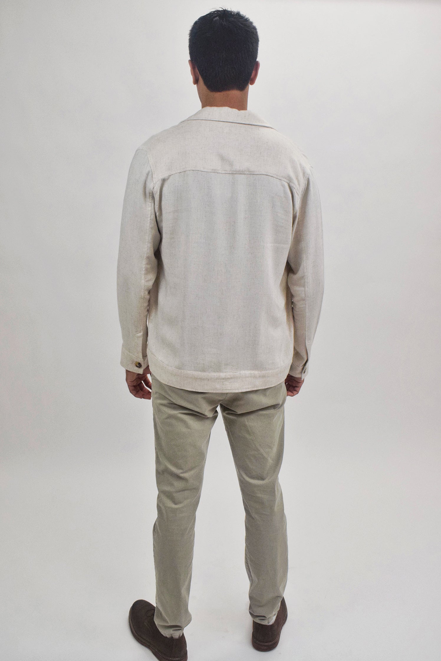 Wholesale,Suit Sartoria, Suit Sartoria Beige Linen Blend Overshirt, Tan, Medium-44-Tag50