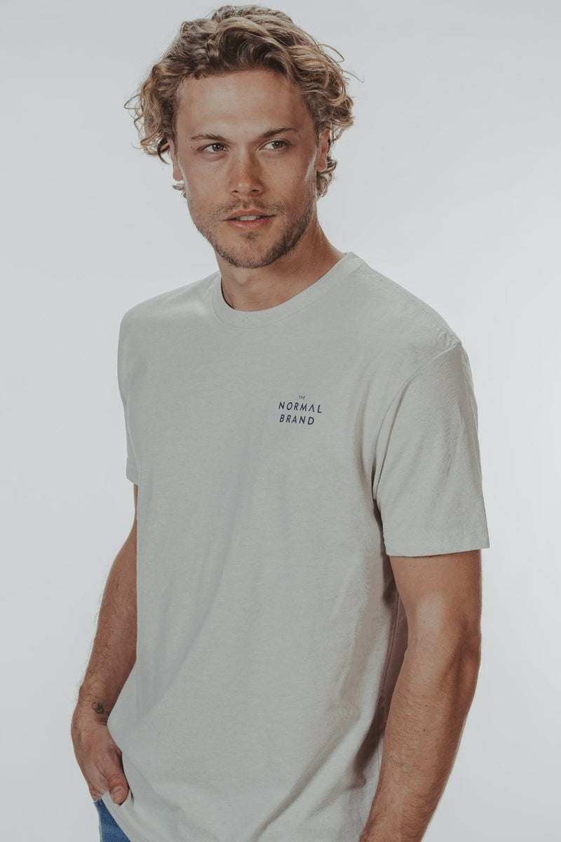 Wholesale,The Normal Brand, The Normal Brand Sand Dockside T-Shirt, Tan, Extra Large-46-TagXL