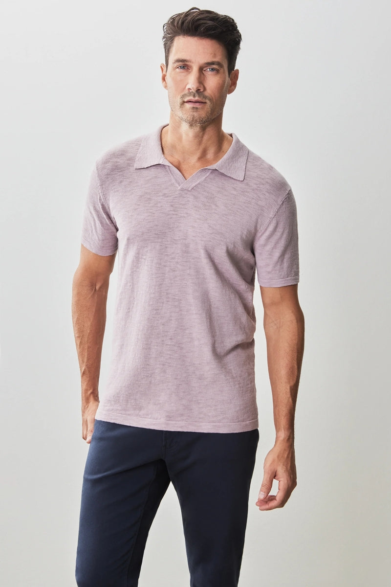 Wholesale,Robert Barakett, Robert Barakett Coral Luxurious Sweater Knit Polo, Pink, Extra Large-46-TagXL