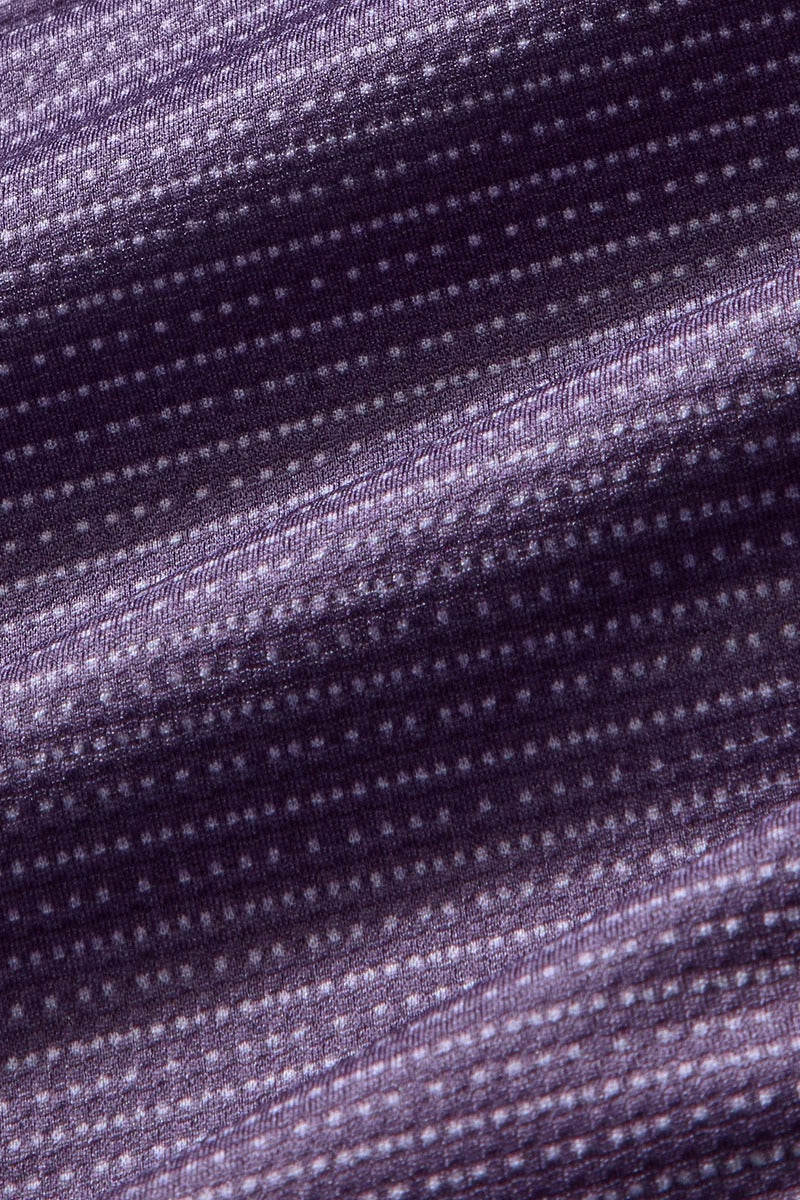 Wholesale,Mizzen + Main, Mizzen + Main Purple Dot Stripe Knit Trim Fit Polo, Purple, Small-40-TagSLarge-45-TagLExtra Large-48-TagXLMedium-42-TagM