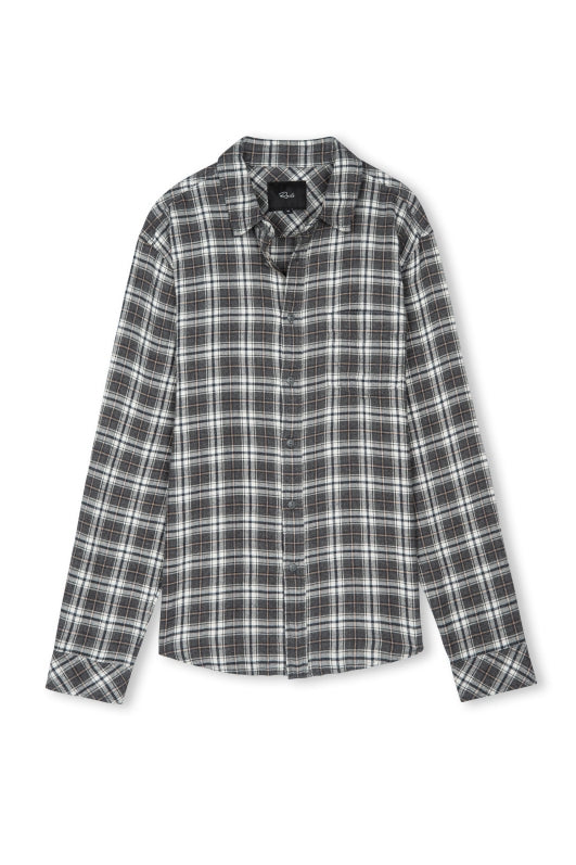 Wholesale,Rails, Rails Grey/Oak Brushed Plaid Shirt, Grey, Extra Large-49-TagXL