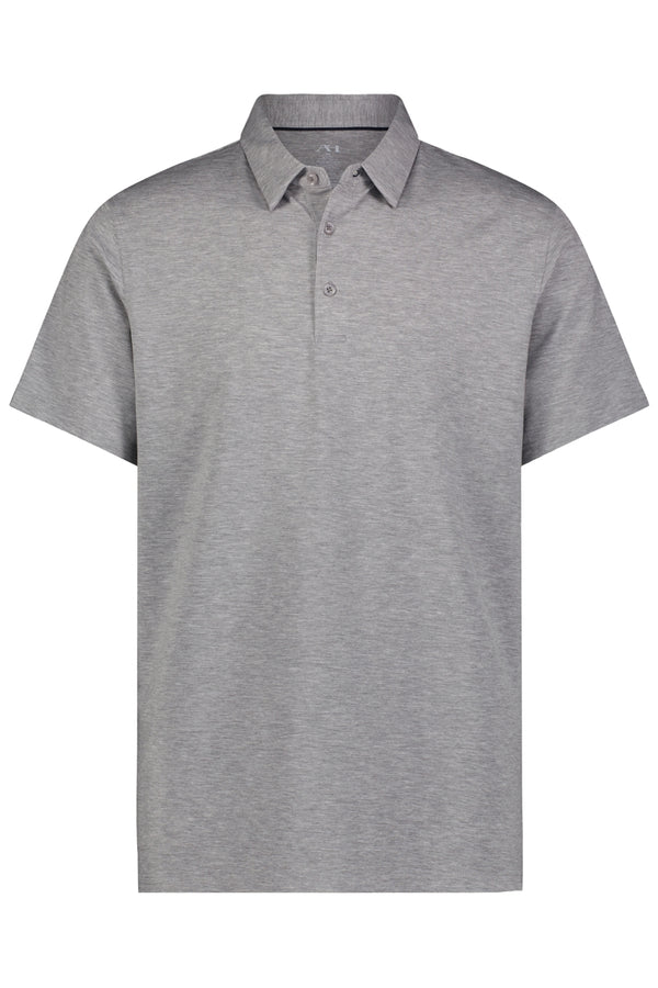 American Heritage Grey 4-way Stretch Performance Polo