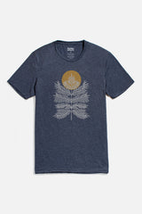 Bridge & Burn Navy Fern Plant Print Graphic Tee