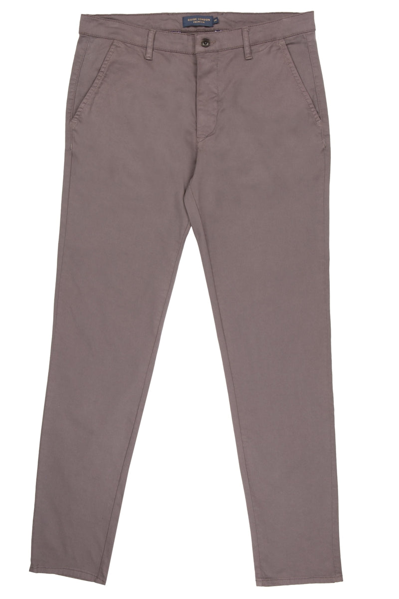 Faire,Guide London, Guide London Grey Chinos Pants, Grey, 30W-30L-Tag30