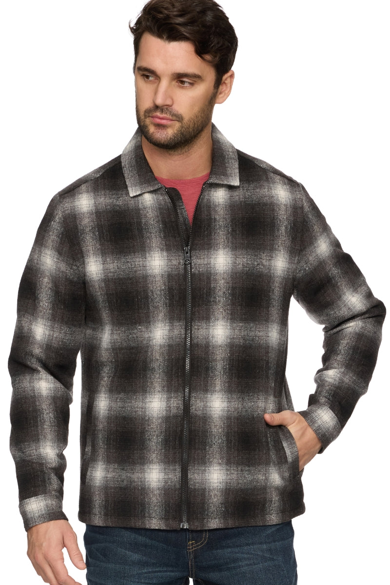 Wholesale,Flag & Anthem, Flag & Anthem Grey/White Plaid Jacket, Grey, Medium-46-TagM